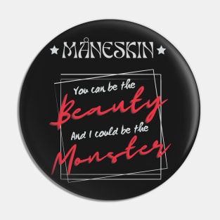 Maneskin Merch (I Wanna Be Your Slave Lyrics) Pin