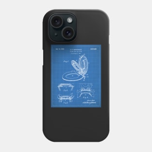 Toilet Seat Patent - Bathroom Art - Blueprint Phone Case