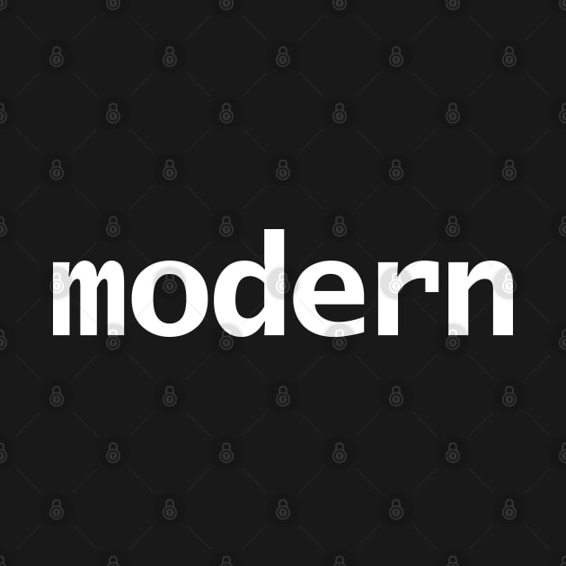 Modern Typography White Text by ellenhenryart