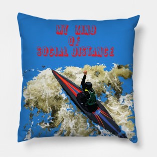 Kayaking Social Distance Pillow