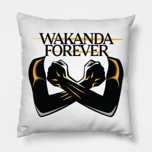 wakanda forever black panther Pillow