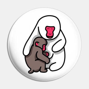 Monkeys snow Pin