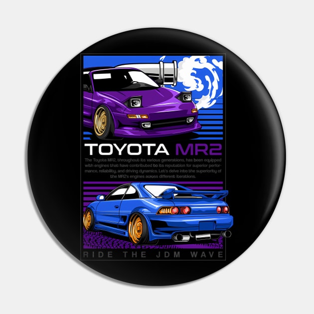 Toyota Mr2 Ride The Jdm Wave Pin by OrigamiOasis
