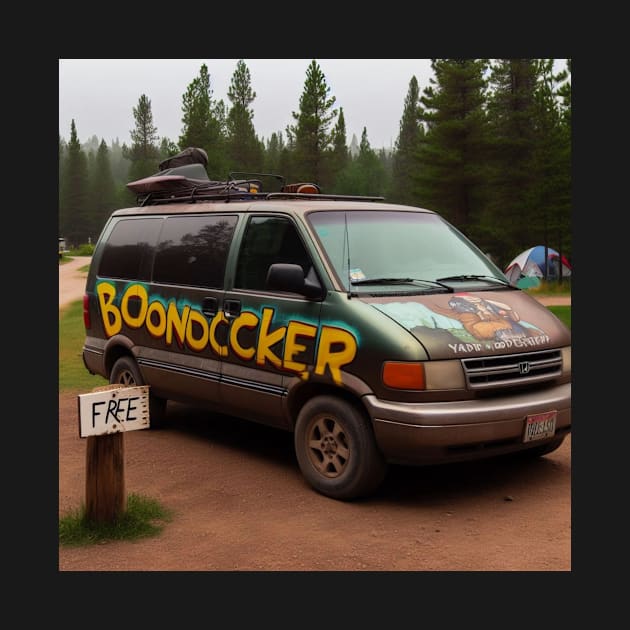 Funny Camping Presents - The Boondocker by With Pedals