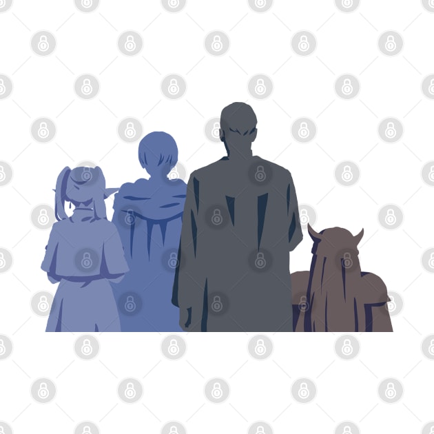 Hero Party Sousou no Frieren Anime Characters Silhouette October 2023 SNF38 by Animangapoi