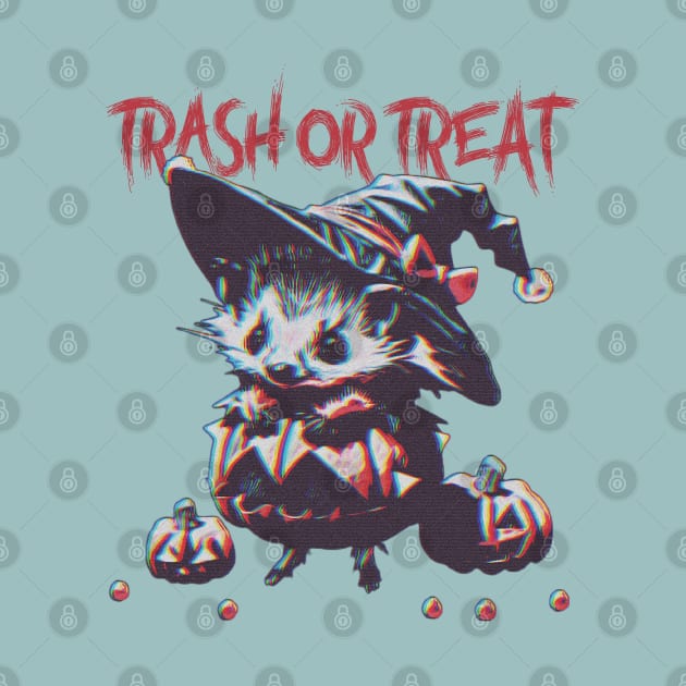 Treat or trash Halloween Possum by Trendsdk