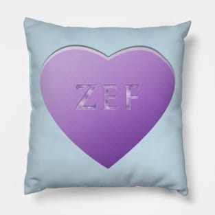 Zef Candy Heart - Lilac Pillow