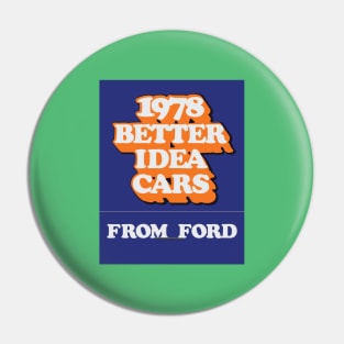 1978 Better Idea Cars from Ford | The Matchbook Covers 003 Pin