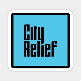 City Relief Square Magnet