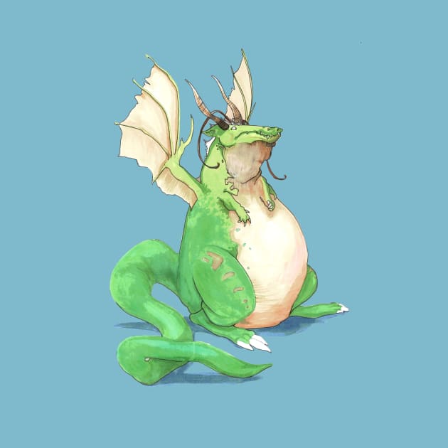 Fat Fairy Dragon by FishWithATopHat