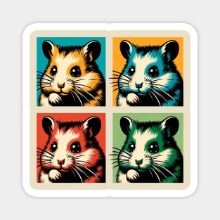 Pop Hamster Art - Cute Hamster Magnet