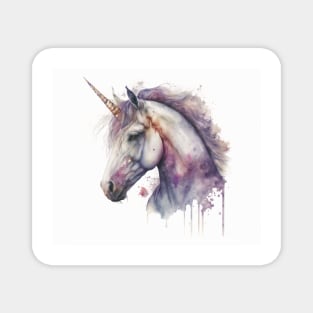 Unicorn Watercolour Painting Magnet