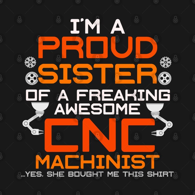 CNC Machinist Funny T-Shirt Hard Work Machine Operator by lateefo