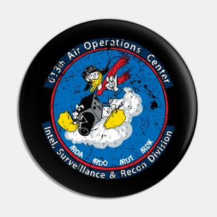 613th Air Operations Center Vintage Insignia Pin