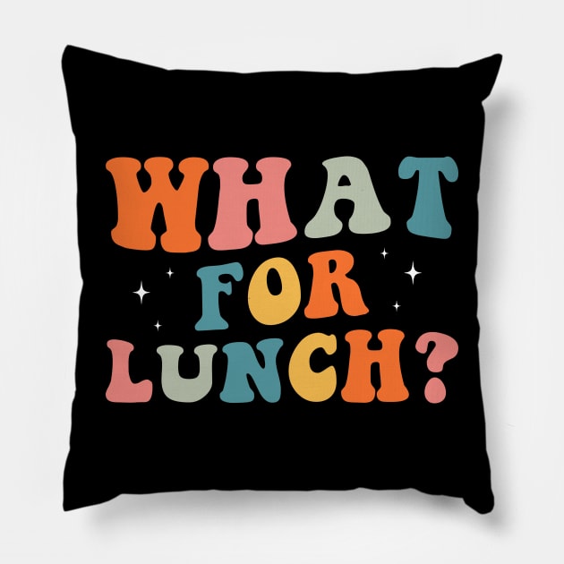 What for lunch Funny lunch lady Pillow by EnarosaLinda XY