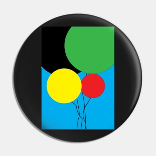 Minimalist Vivid Balloons Fly To The Sky Pin