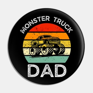 Dads Love Monster Trucks Too Fathers Day Monster Truck Pin