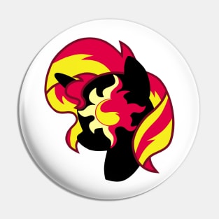 Sunset Shimmer Silhouette Pin