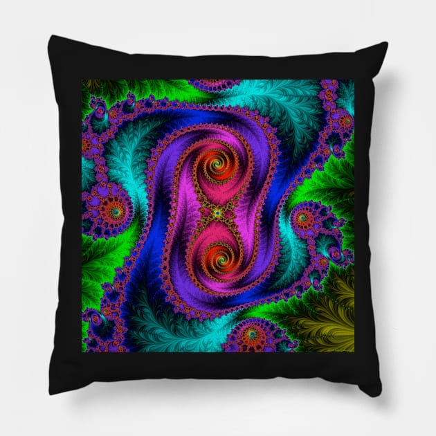 The Old Stuffed Chair - Fractal Pillow by machare