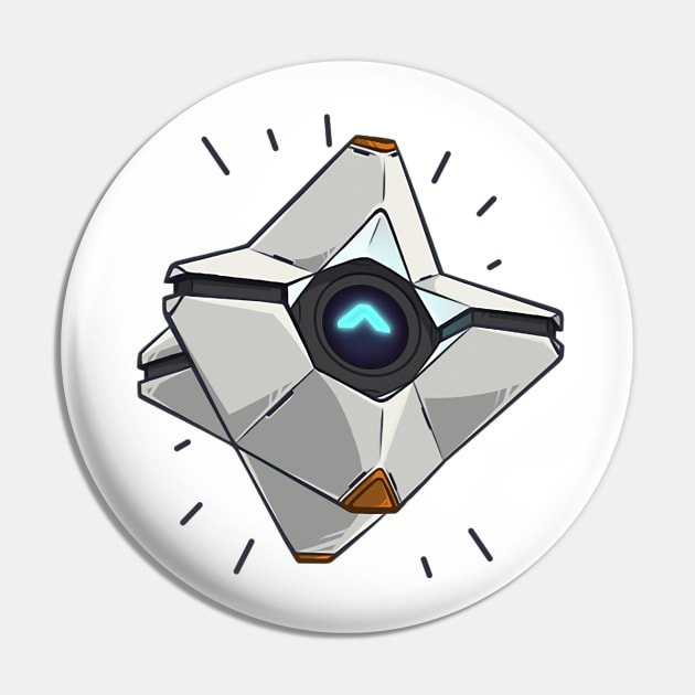 Destiny Happy/Excited Ghost Pin by MaiasaLiger