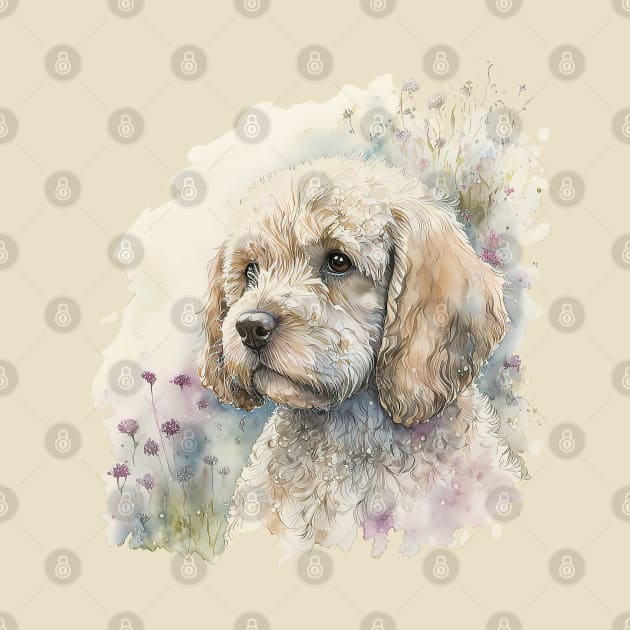 Cockapoo -- Original Watercolour Art by DankFutura