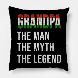 Grand Father Tajikistani Grandpa The Man The Myth The Legend - Gift for Tajikistani Dad With Roots From  Tajikistan Pillow