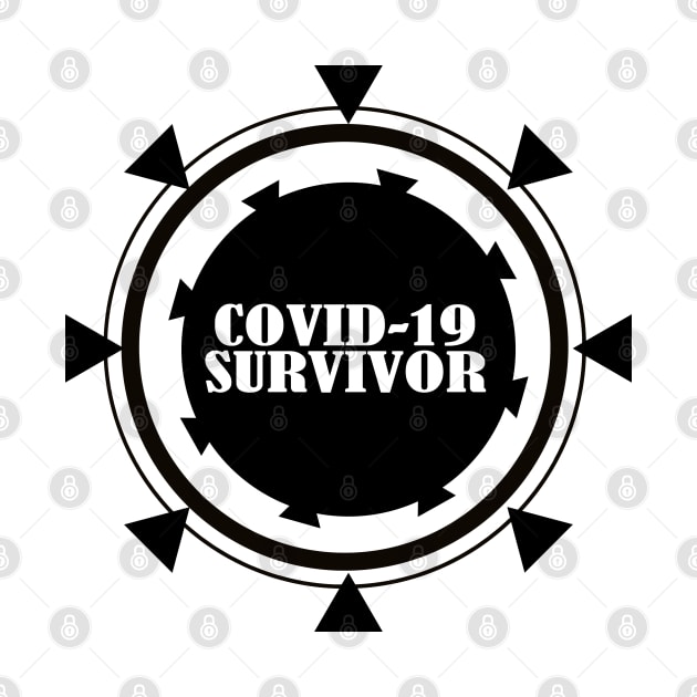 Covid 19 Survivor - Black Design by ibadishi