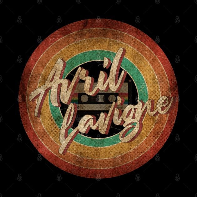 Avril Lavigne Vintage Circle Art by antongg