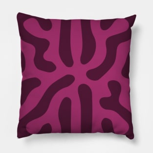 Reaction-Diffusion Hexagon (Purple Pink) Pillow