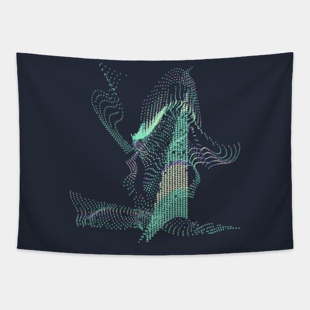 The Minty Fresh Witch Abstract Tapestry by donovanh