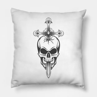 Skull and Cross Pillow