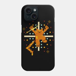 Cat Lightning Retro Gaming Orange Phone Case