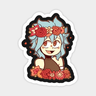 Levy Flower Crown sticker Magnet