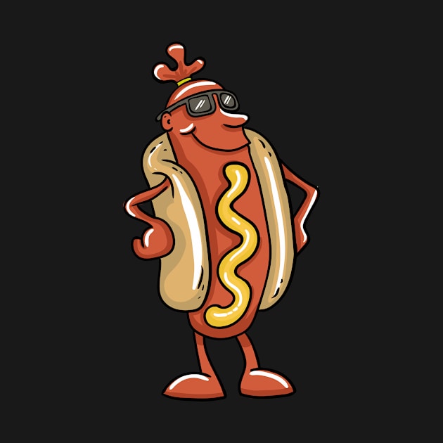 Cool Hot Dog by LetsBeginDesigns