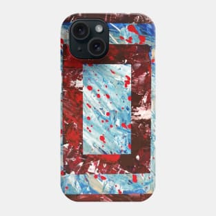 Jones Does Art | Blood Red | Acrylic on Canvas Phone Case