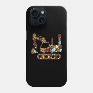 Excavator Easter Egg Kids Toddler Boys Excavator Phone Case