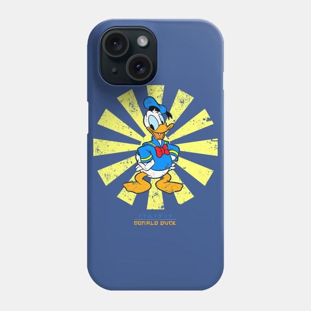 Donald Duck Retro Japanese Phone Case by Nova5