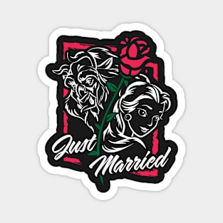 Just Married Happily Ever After Magnet