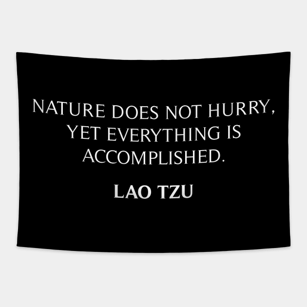 Lao Tzu Quote Tapestry by Widmore