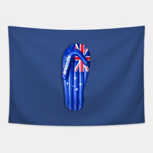 Australian Flag Plastic Thong Lounge Tapestry