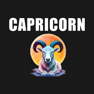 Colorful Capricorn Zodiac Sign T-Shirt