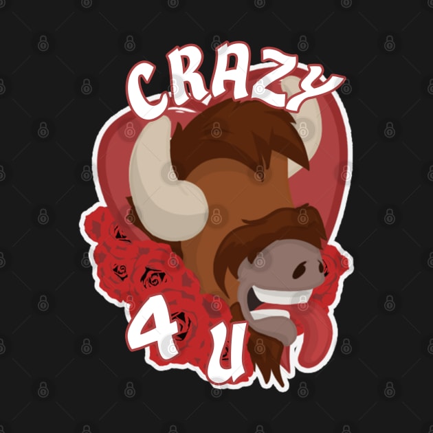 Crazy for you Bison (Valentines day) by RampArt