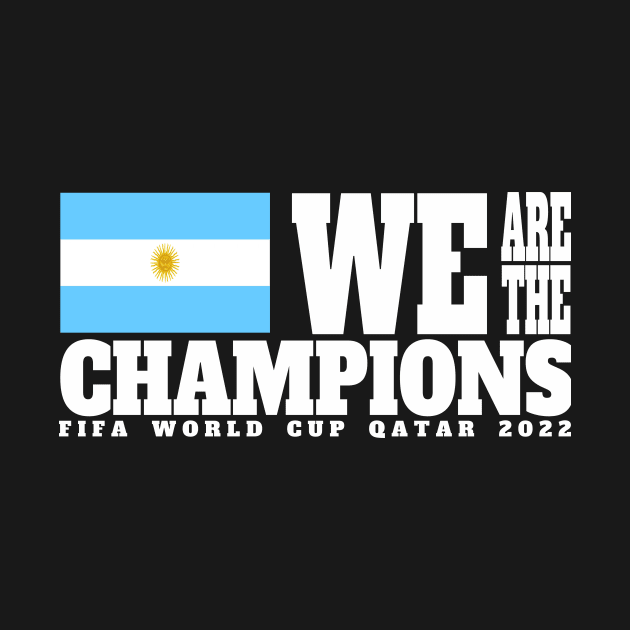 Fifa World Cup Qatar 2022 Champions - Argentina - Dark Color Edition by felinfelix