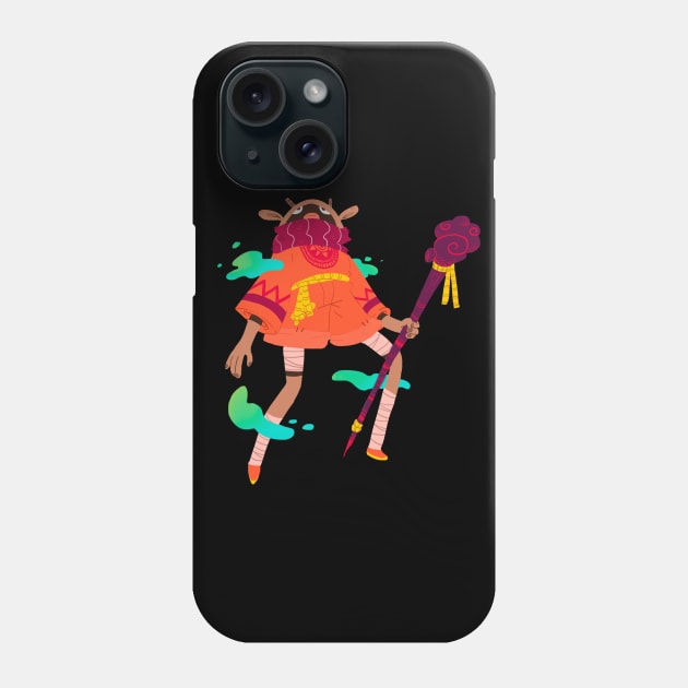 Orange Shaman Phone Case by DUST2196