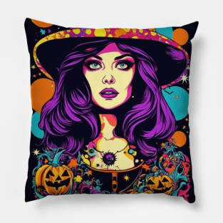 Halloween Pumpkin Girl Spooky Costume Pillow