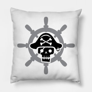 Just a Black Pirat Skull Pillow