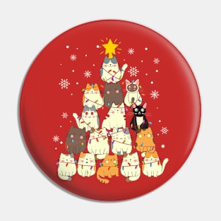 Happy Catmas Pin