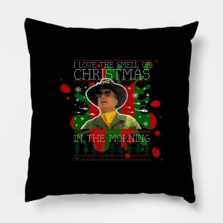 Apocalypse Now Smell Of Christmas Knit Pillow