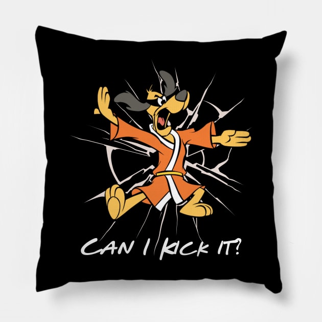 Hong Kong Phooey, Can I Kick it? Pillow by Teessential