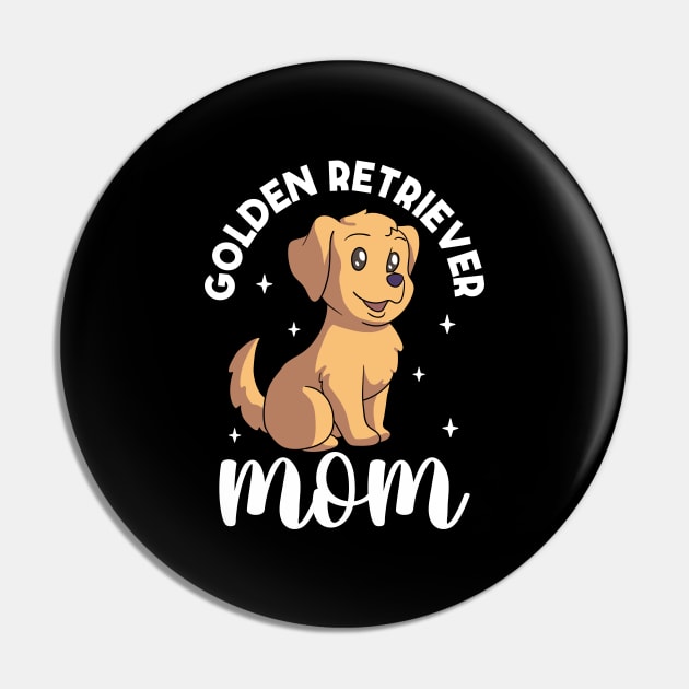 Golden Retriever Mom - Golden Retriever Pin by Modern Medieval Design